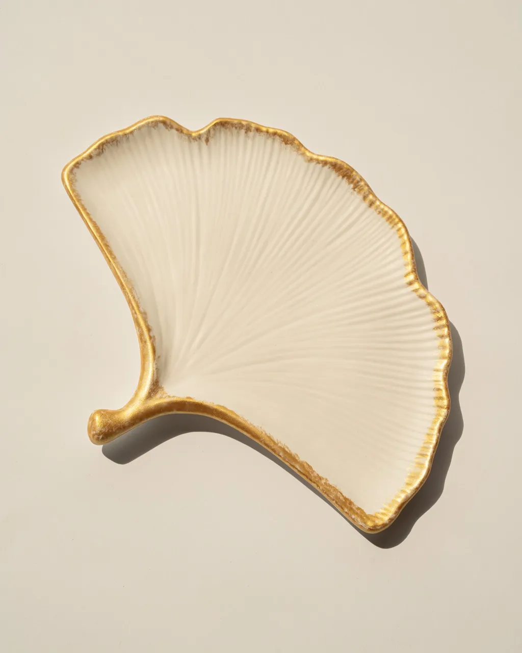 Tavă decorativă Ginkgo din praf ceramic — miniatură 5