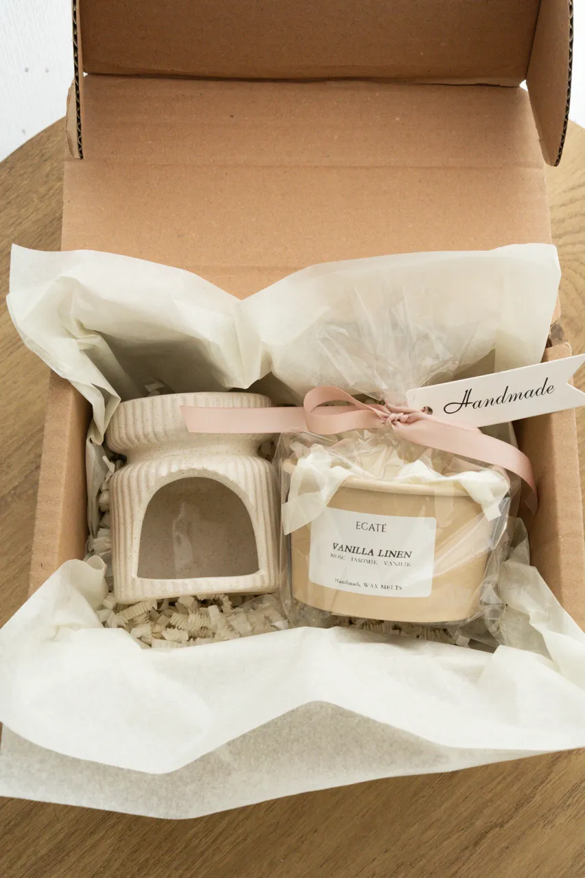 Set cadou difuzor și borcănaș Wax Melts-uri parfumate